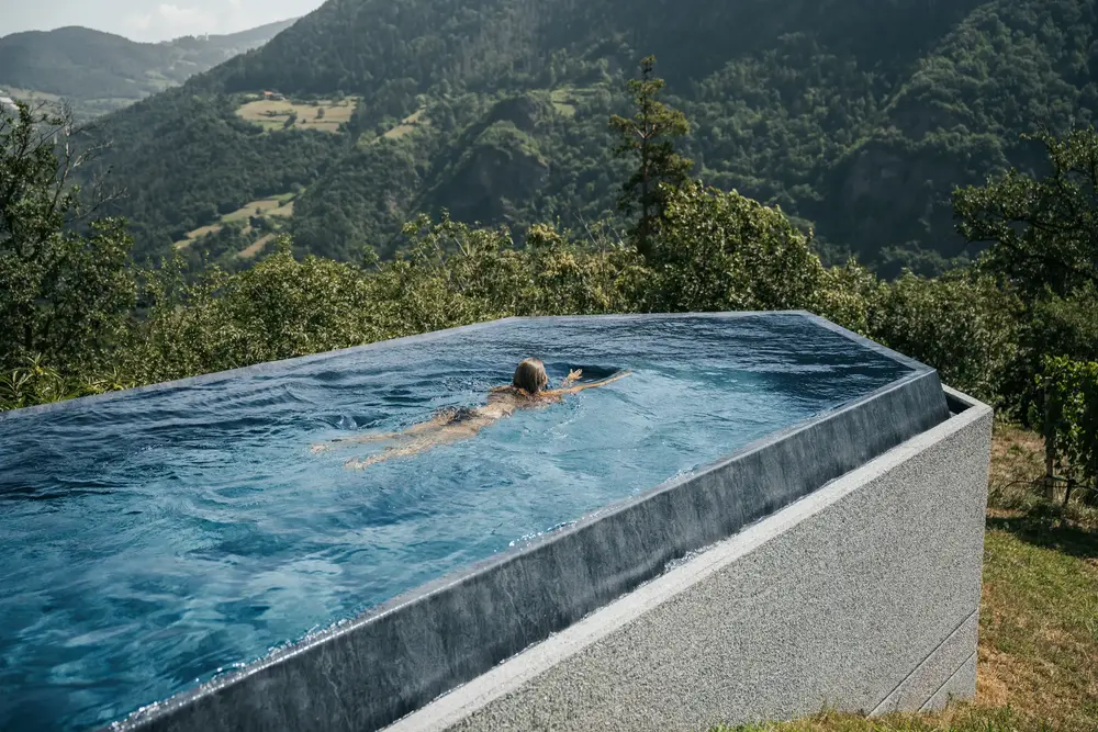 Schwimmen über dem Eisacktal
